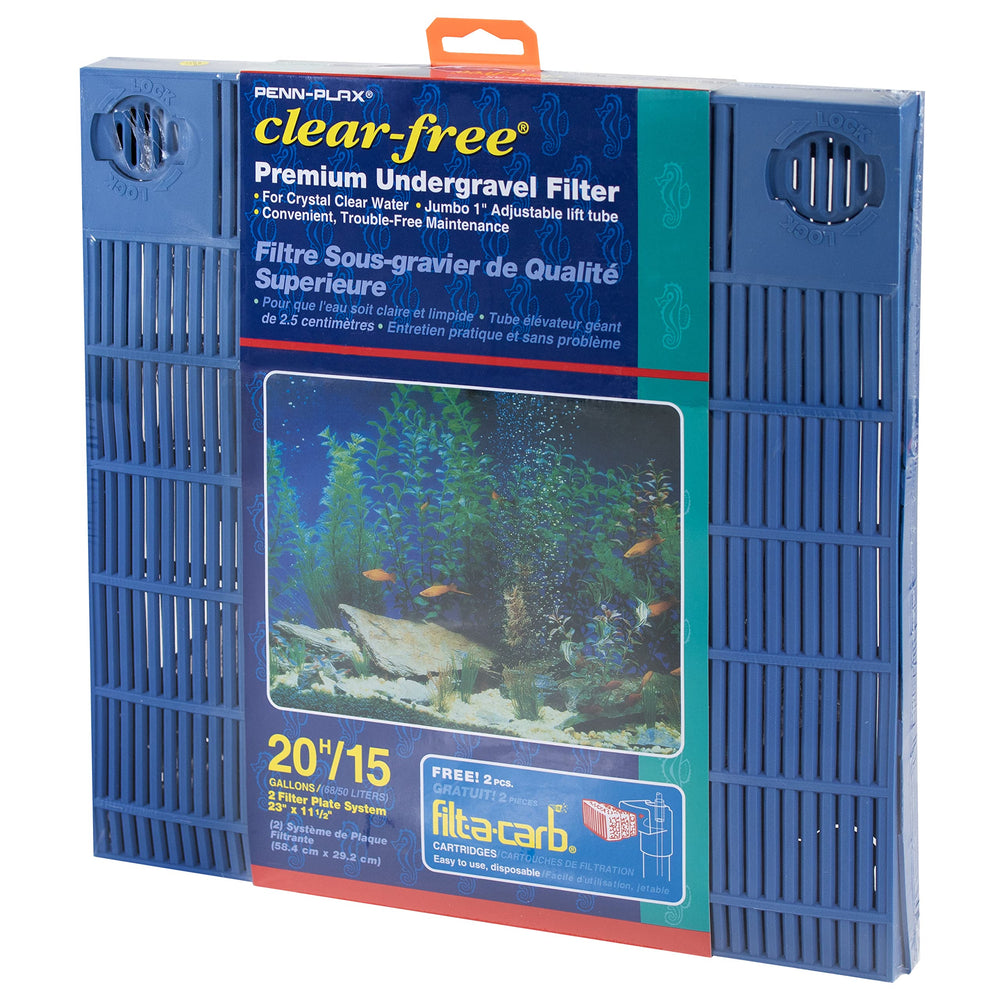 Penn-Plax undergravel lift tubes offer adjustable height for balanced flow.