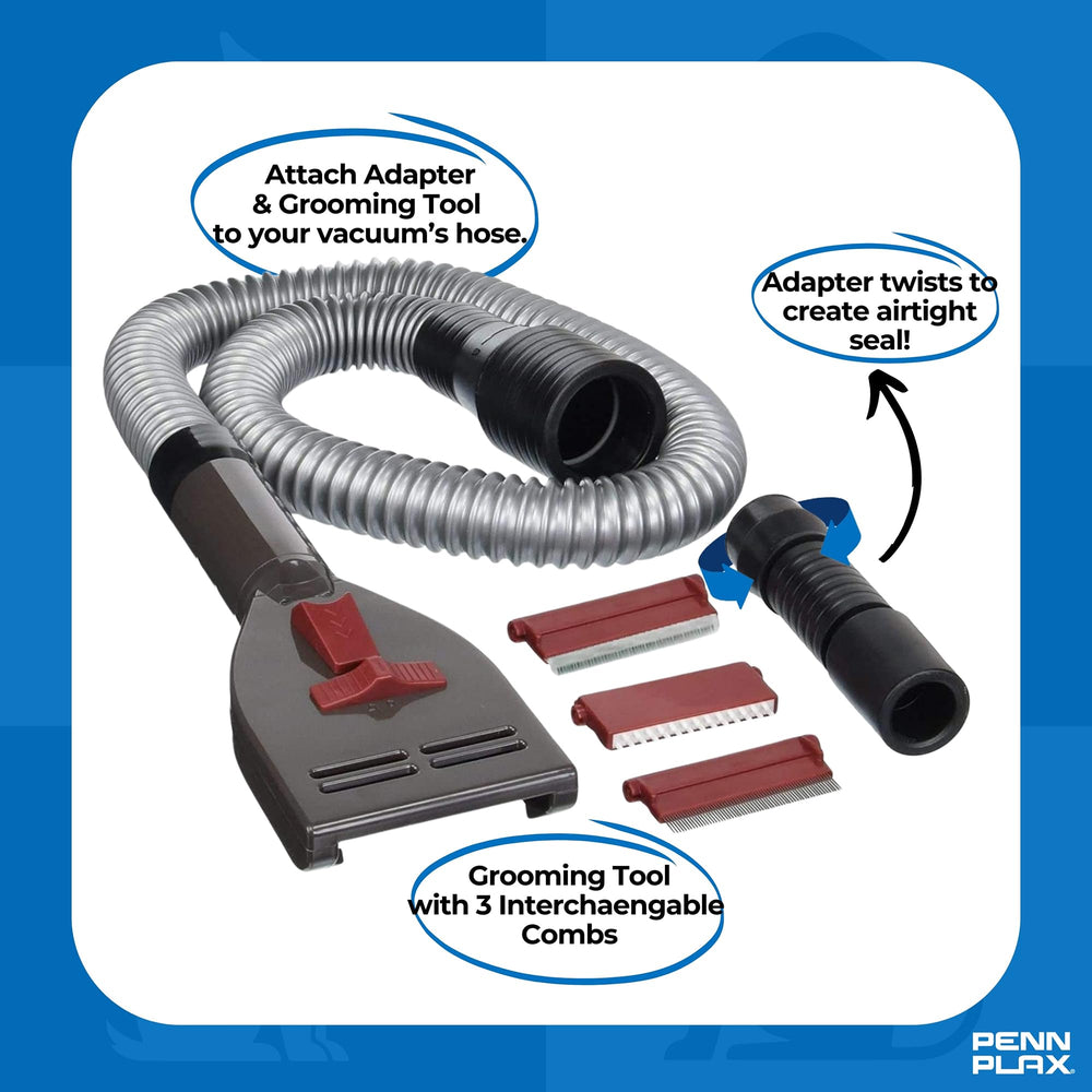 Penn-Plax VacGroom setup video demonstrates quick, mess-free grooming