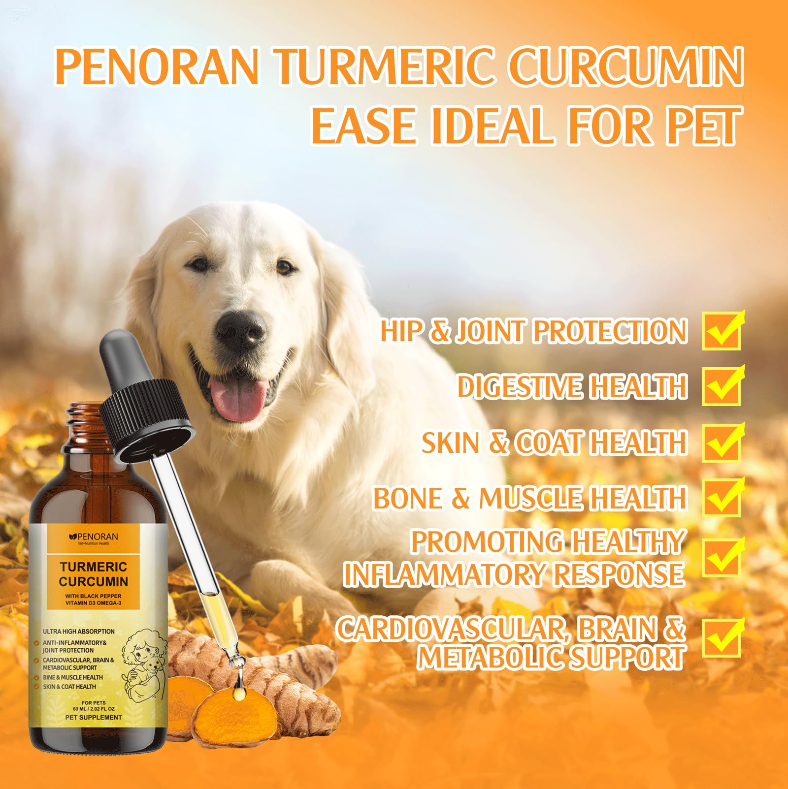 Penoran Drops liquid absorption comparison highlighting faster uptake.