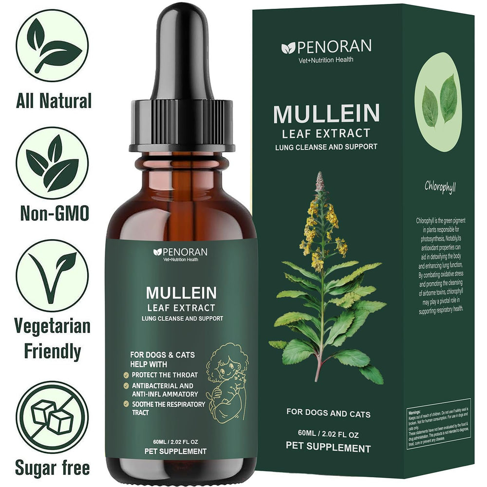 Penoran Pet Mullein Drops immune-support potential for pets.