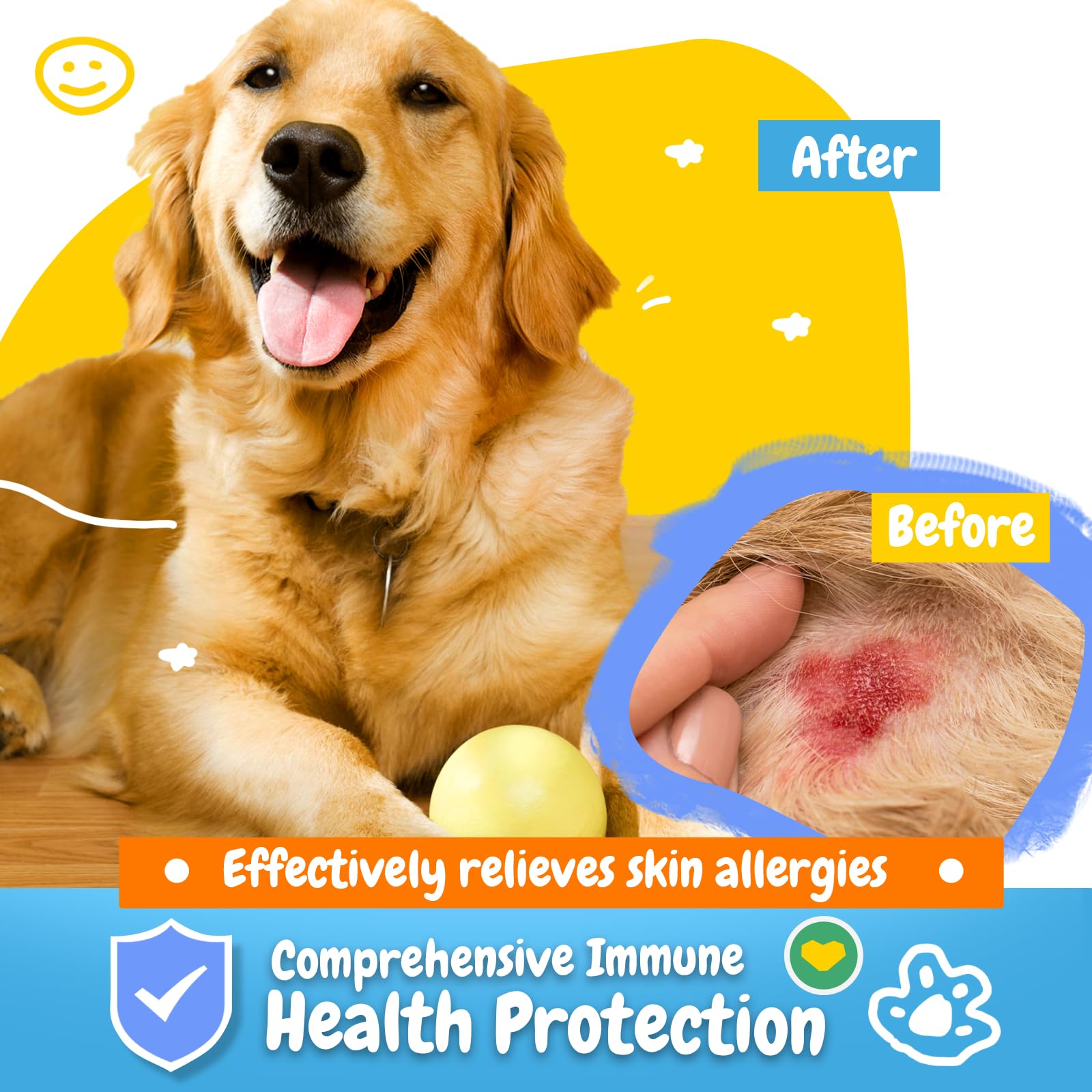 PENPENPET turmeric-apple-cider-vinegar ingredients showcase for skin support.