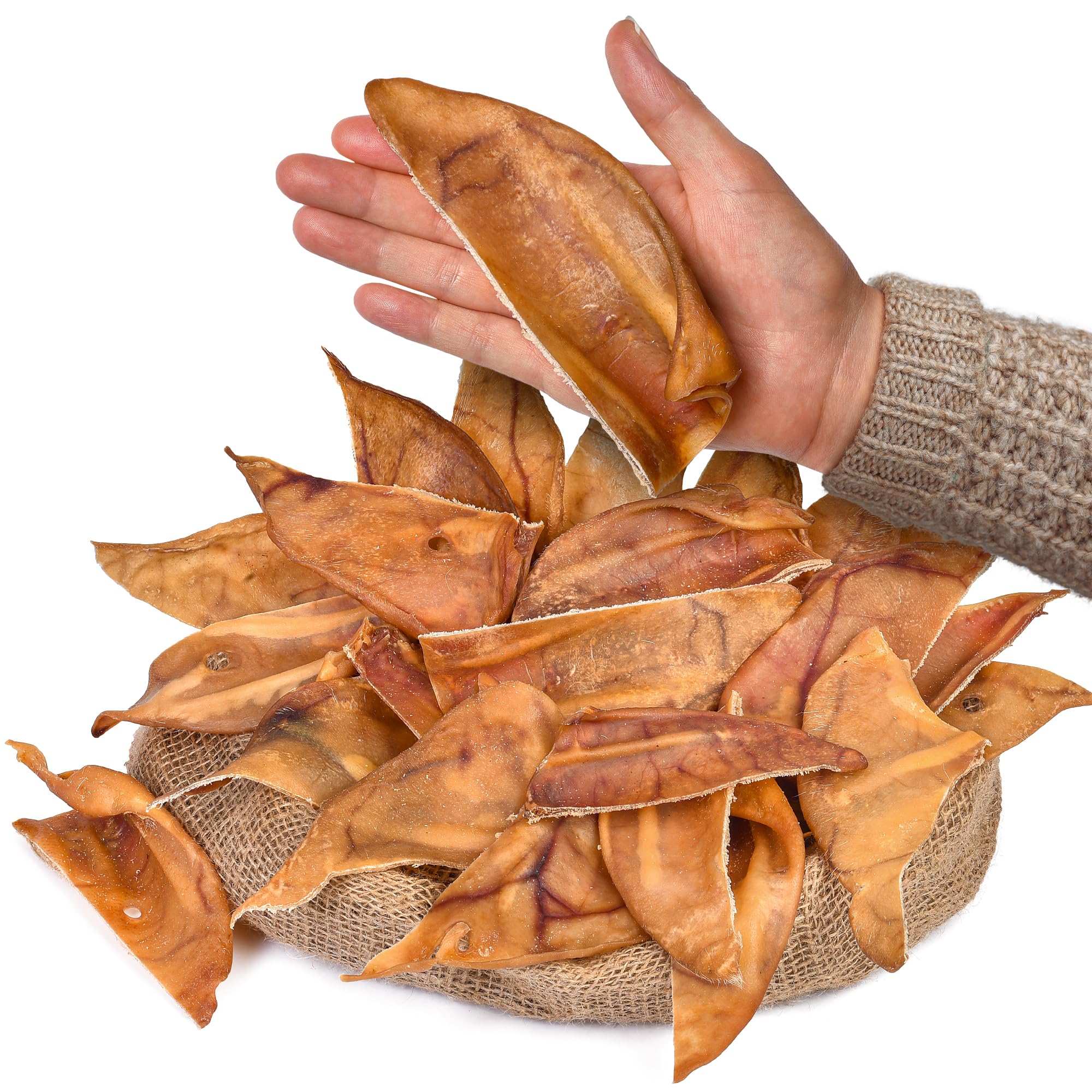 Peppy Dog Healthy Half Pig Ears Pack: long-lasting chew that supports focused play