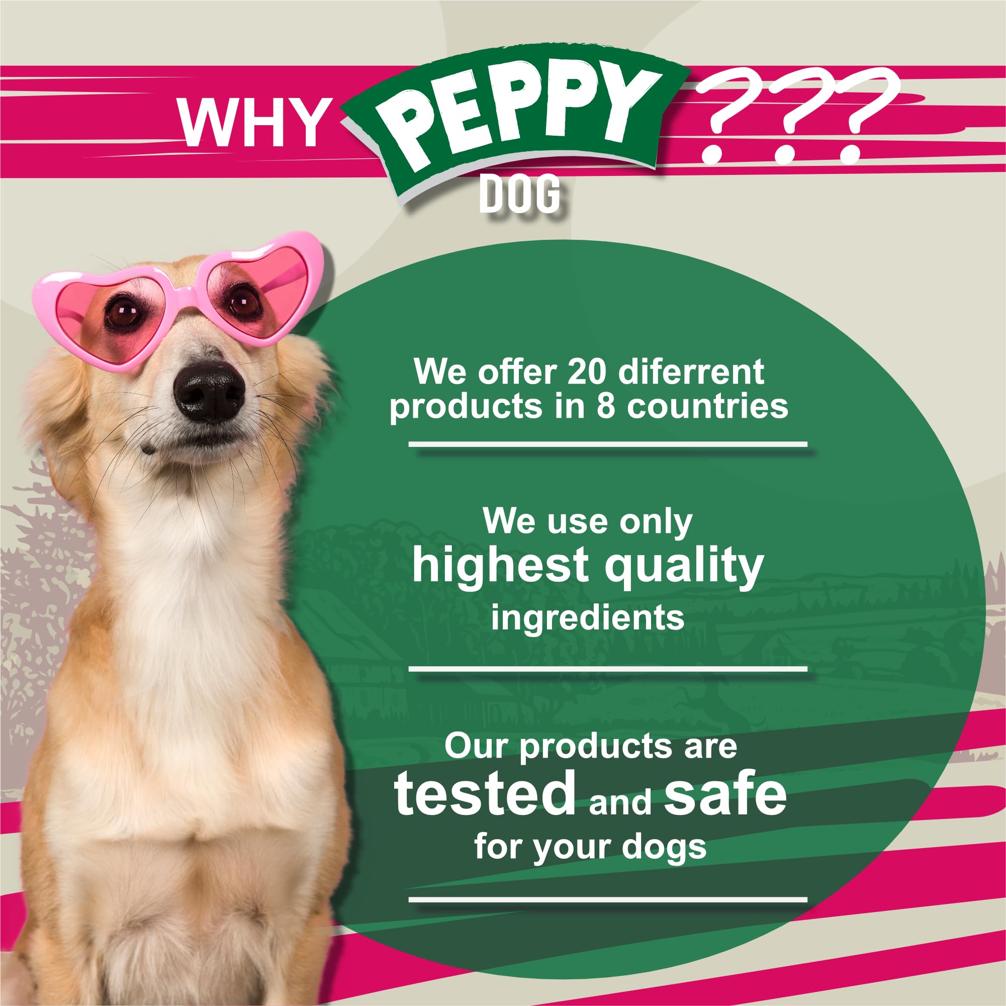 Peppy Dog pig ears rawhide alternative: softer, easier on digestion