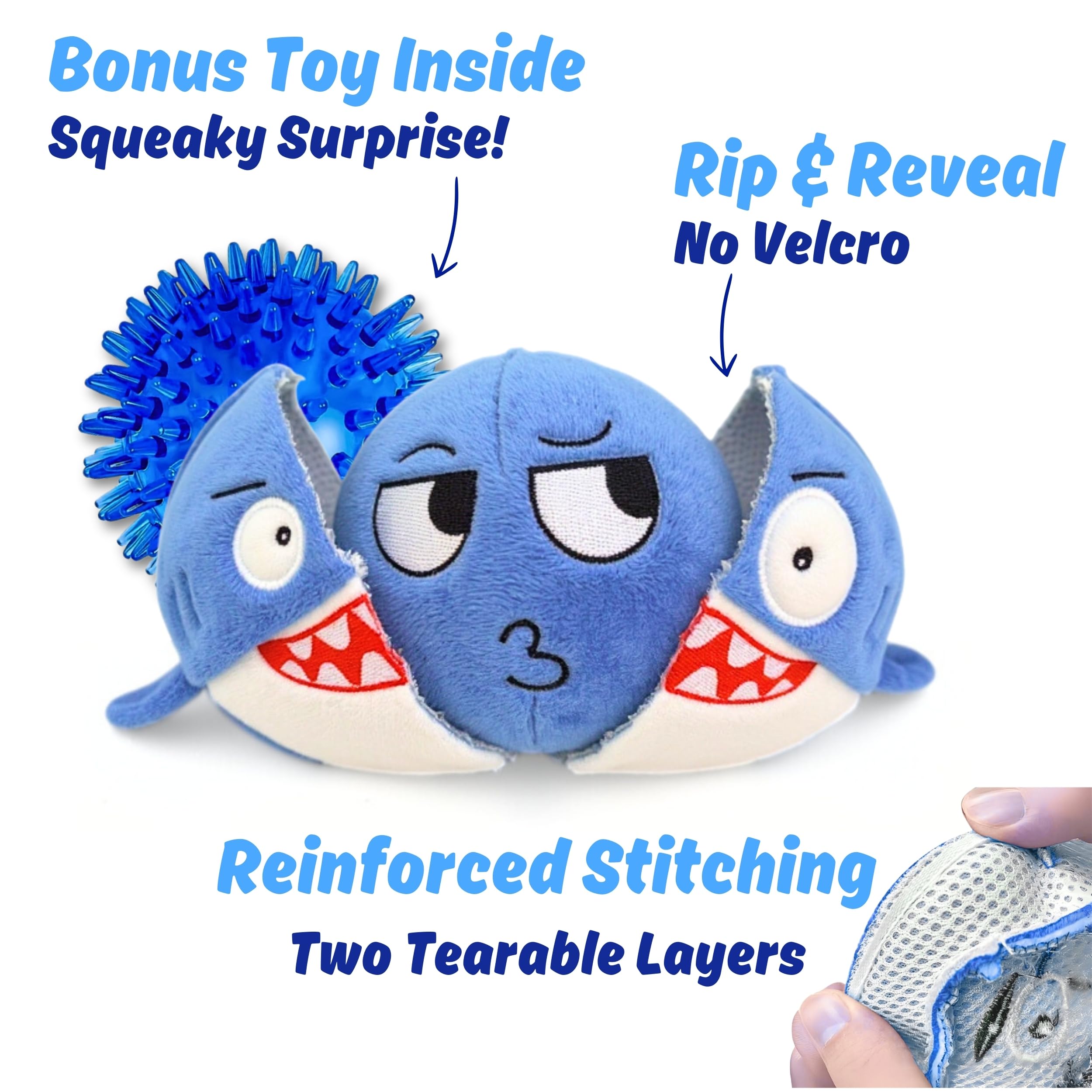PeppyPawz Sharky interactive toy for puppies and dogs to stay engaged