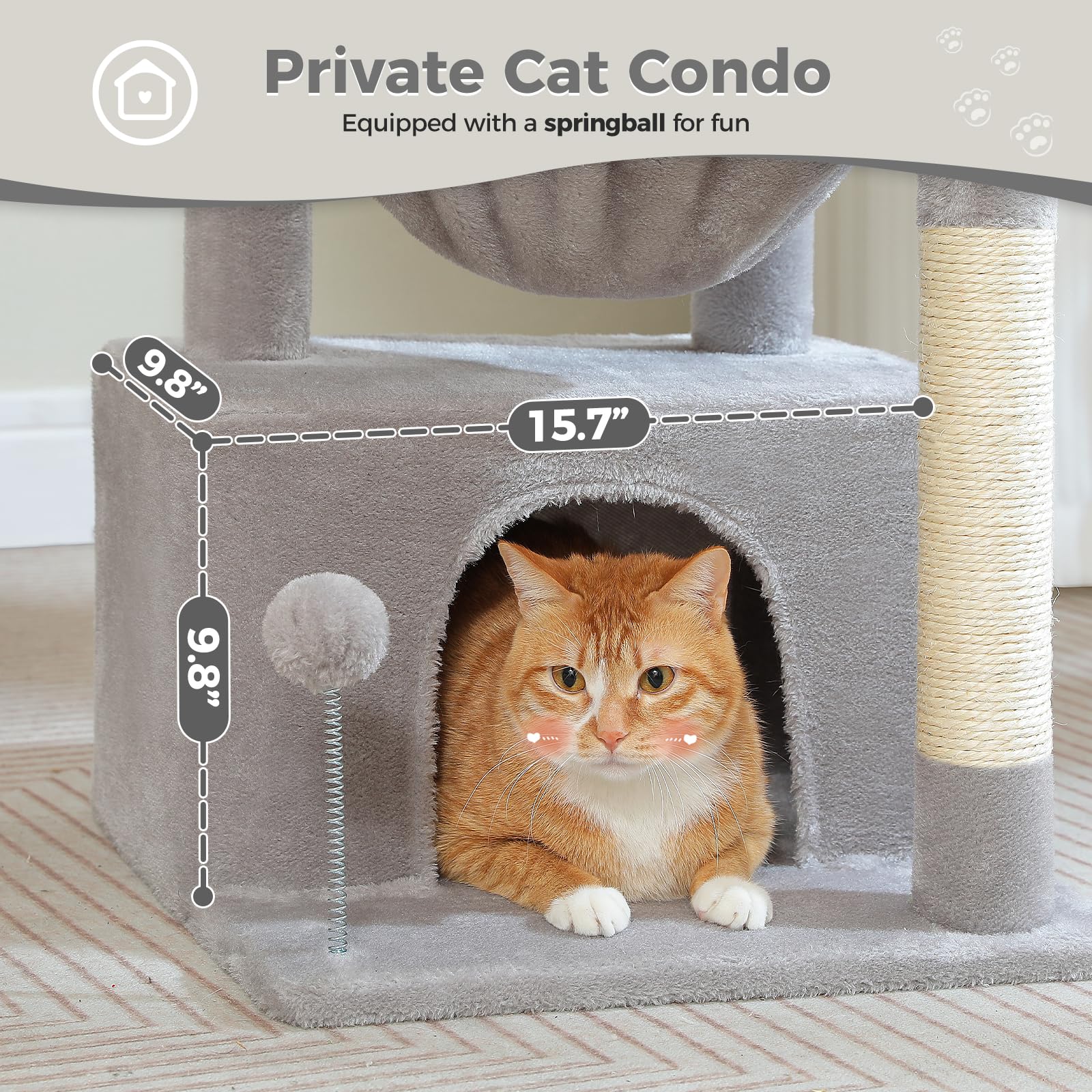 PEQULTI sisal scratching post promotes natural scratching and furniture protection.