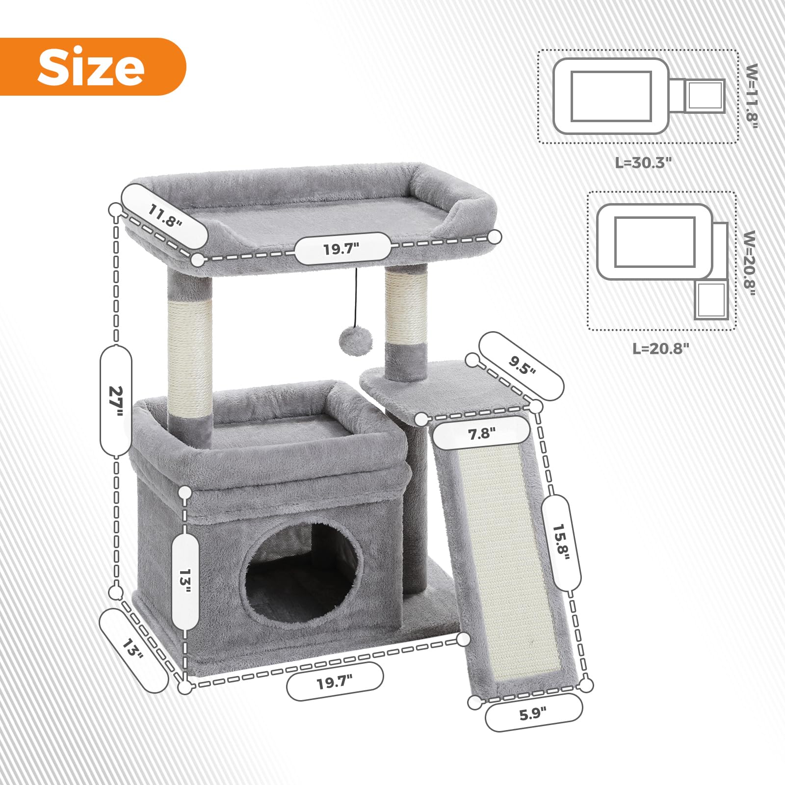 PEQULTI scratching pad creates an inviting, low-profile scratch area.