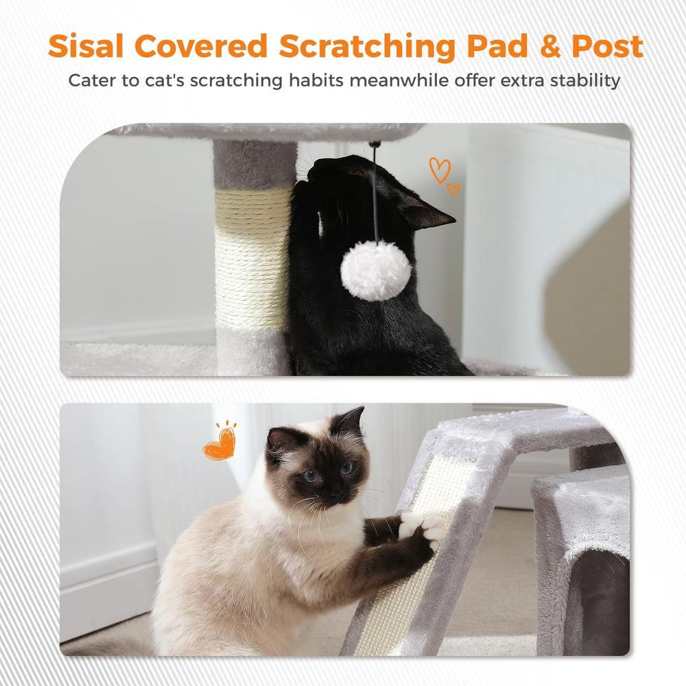 PEQULTI sisal posts offer durable scratching surfaces to protect furniture.