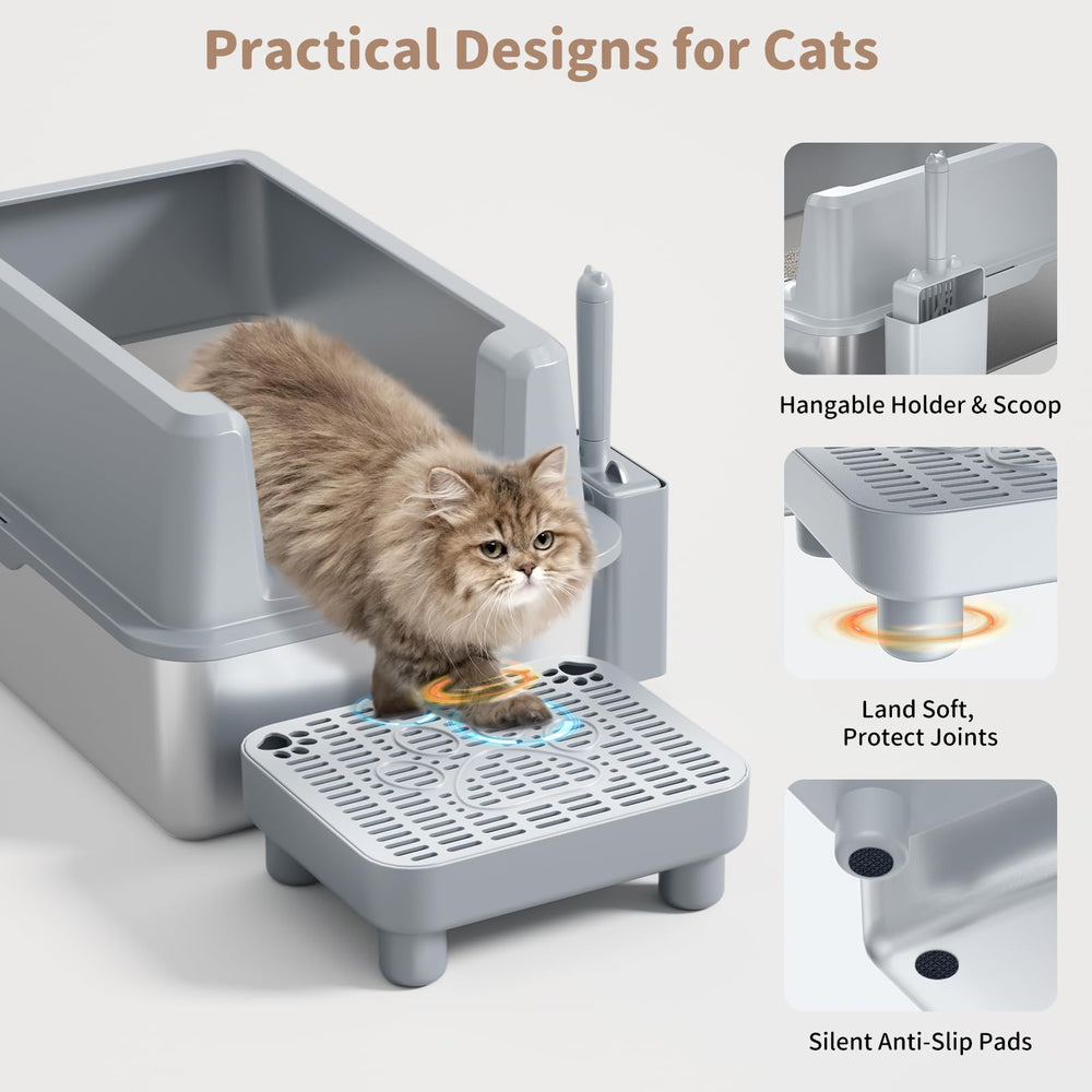 PereHome-anti-leakage-design-closeup demonstrates leakage prevention for high-pee cats.