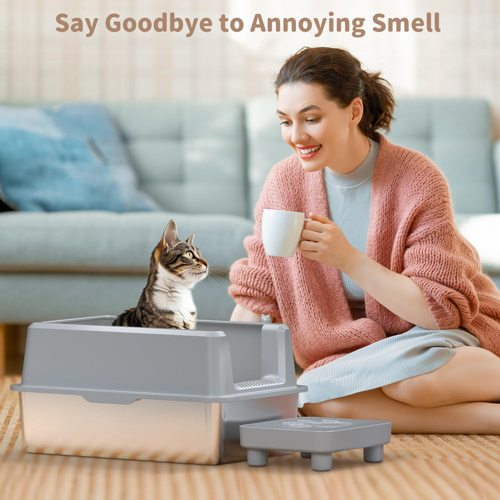 PereHome-included-scoop reinforces quick, hygienic daily cleanups.