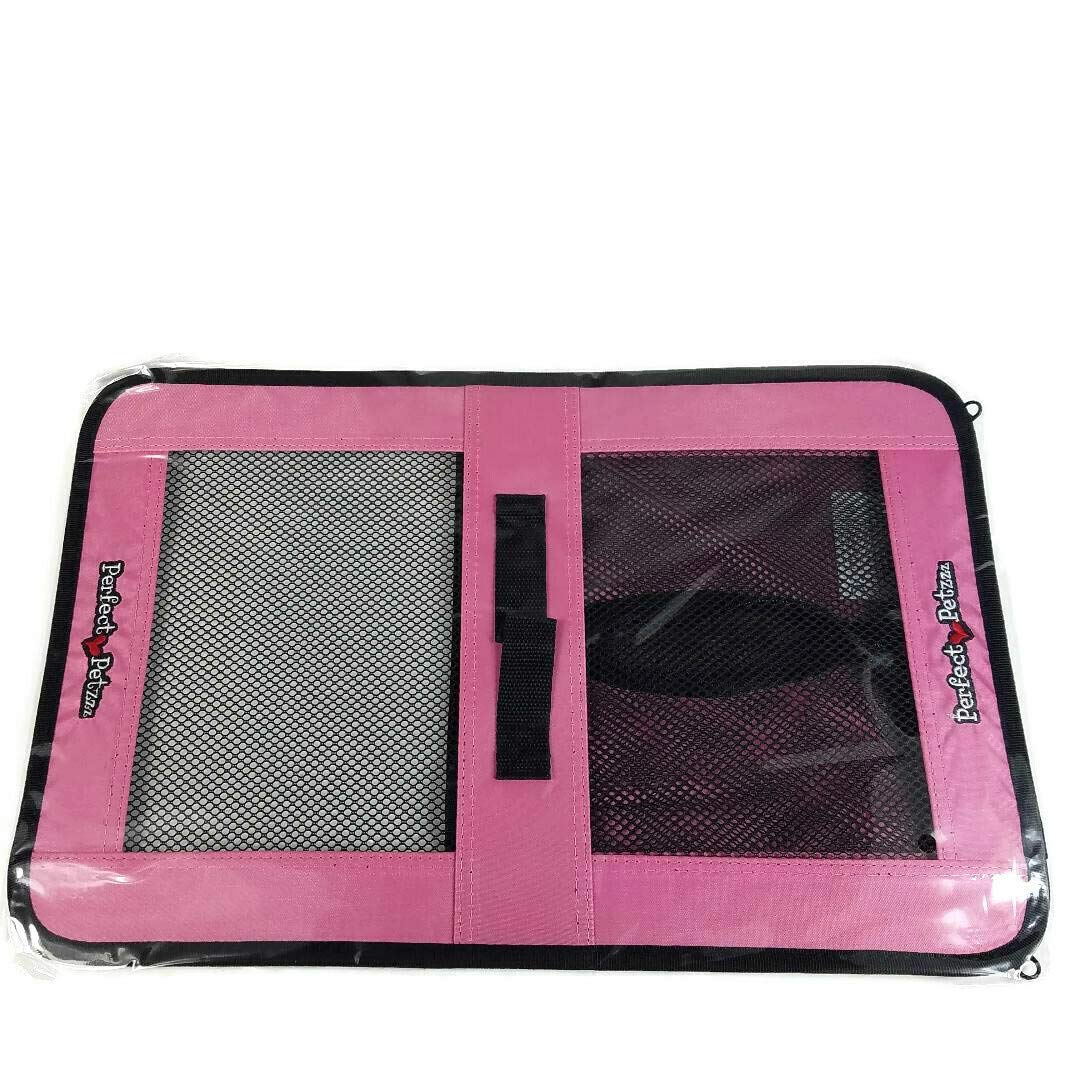 Perfect Petzzz tote pink mesh sides show visibility during outings