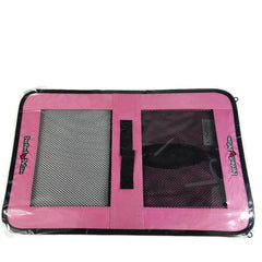 Perfect Petzzz tote pink mesh sides show visibility during outings
