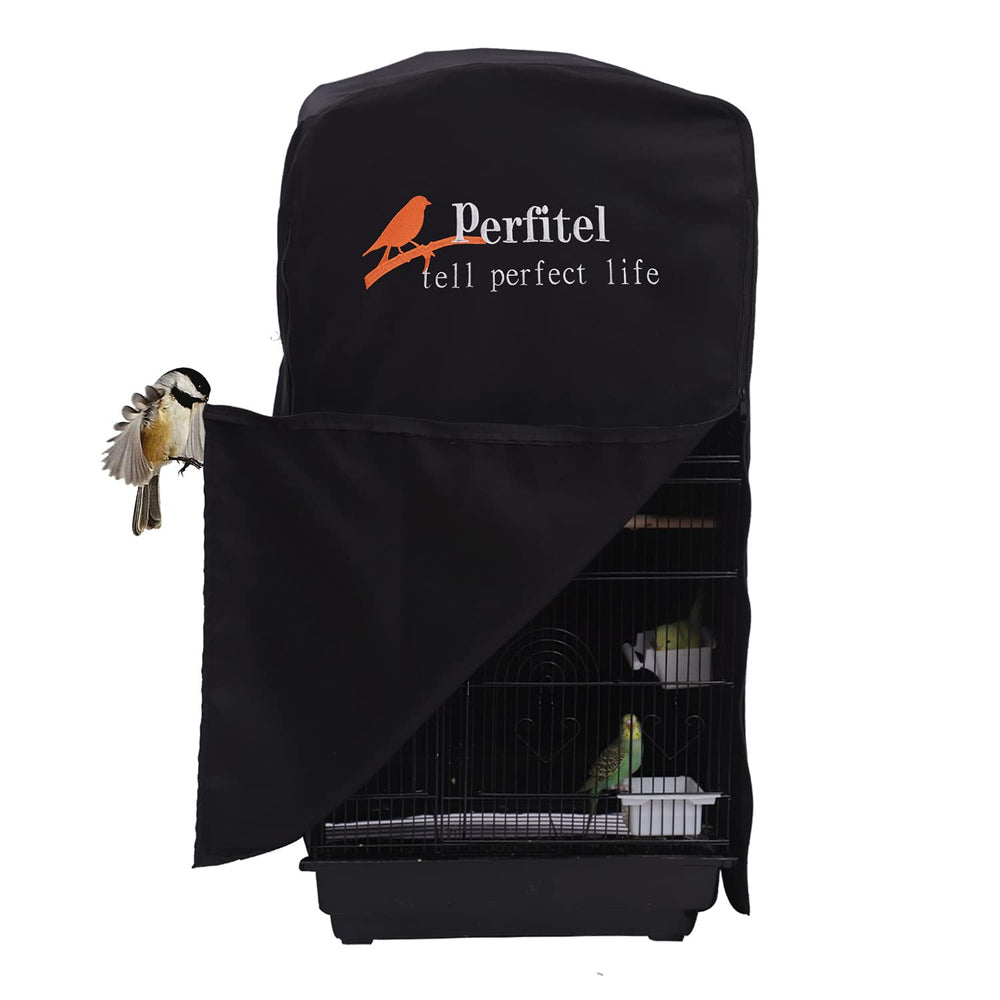 Perfitel Bird Cage Cover fabric texture shows breathable nylon twill for shade
