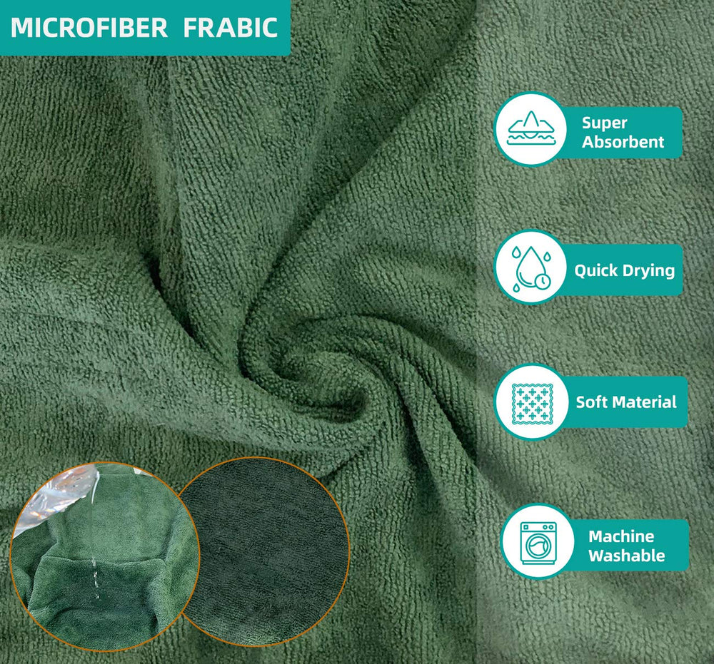 Periflowin green-dog-drying-coat visibility during rain walks