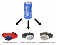 Perimeter Technologies 6V lithium-ion battery closeup highlighting durable, long-lasting power.