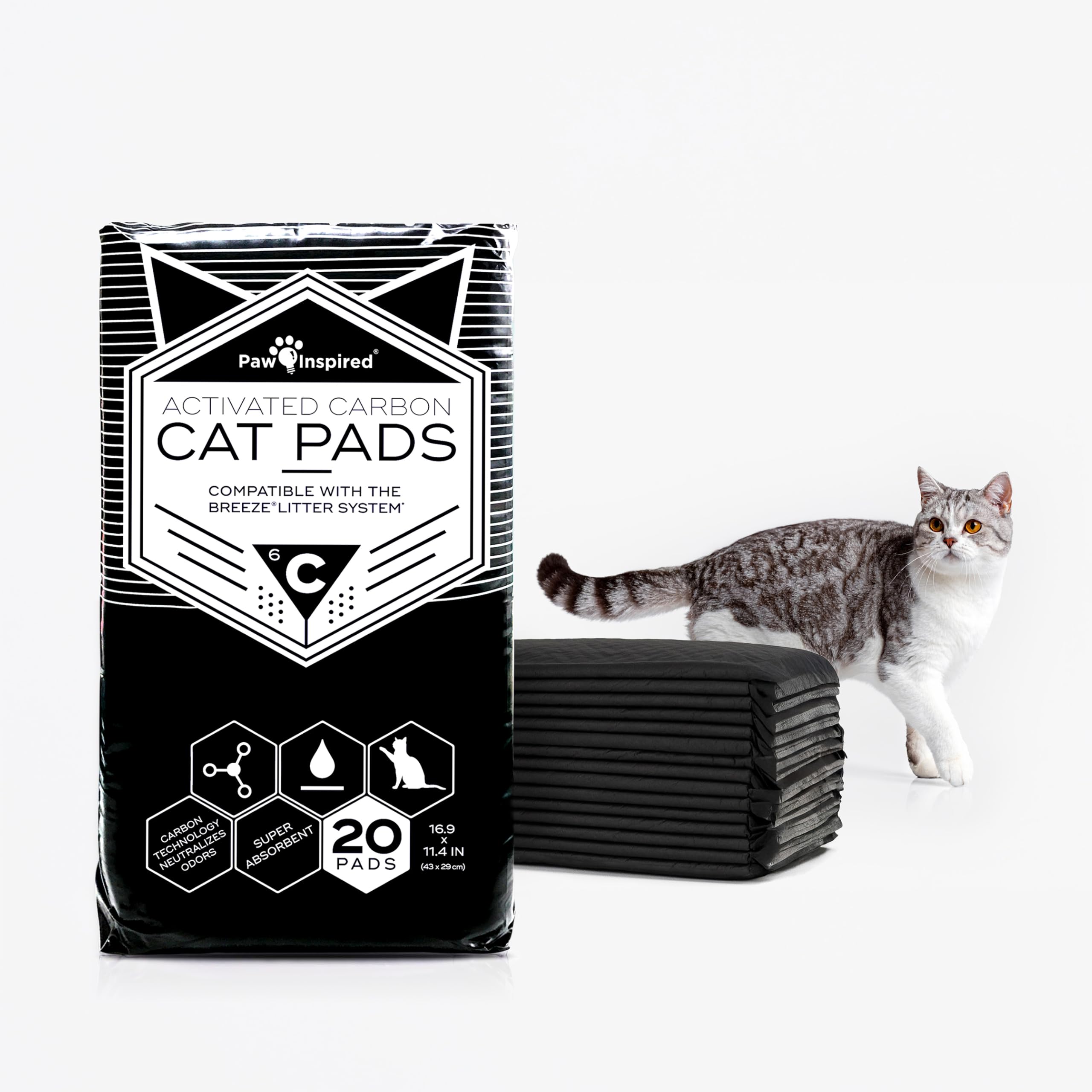 Peritas Paw Inspired Cat Pads perfect-fit Breeze liner for a cleaner litter box