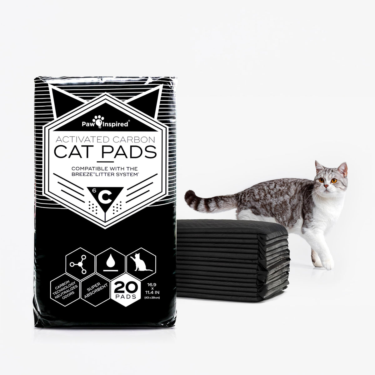 Peritas Paw Inspired Cat Pads perfect-fit Breeze liner for a cleaner litter box