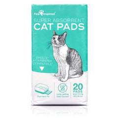 Peritas Paw Inspired Cat Pads ultra-absorbent sheet absorbing liquids to reduce mess.