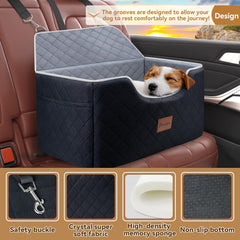 Persure dog car seat side pockets for toy and gear organization