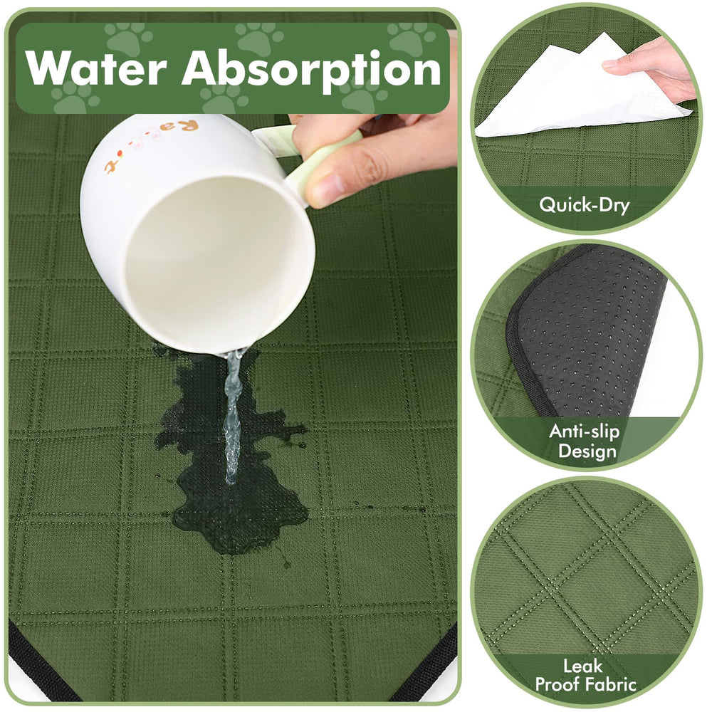 Persure dog-cat playpen small green materials closeup reveals durable fabric and seams