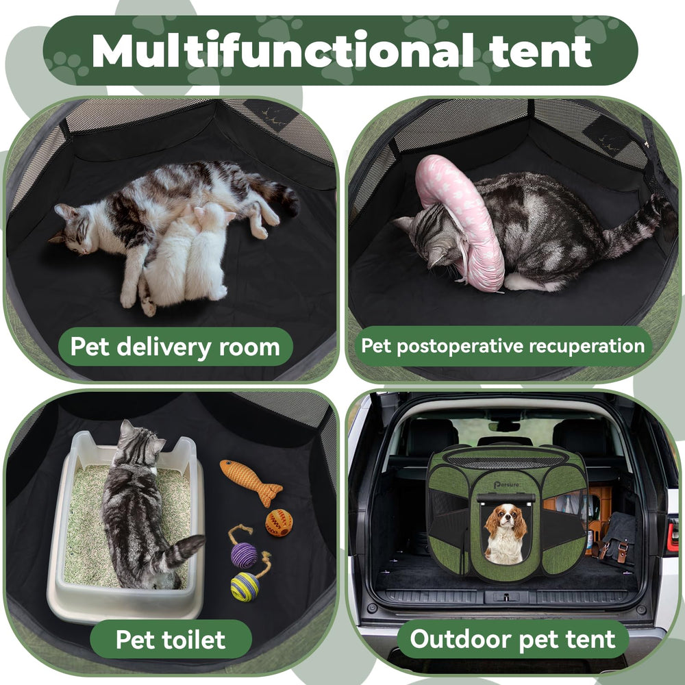 Persure playpen ventilated design highlights airflow and comfort for pets
