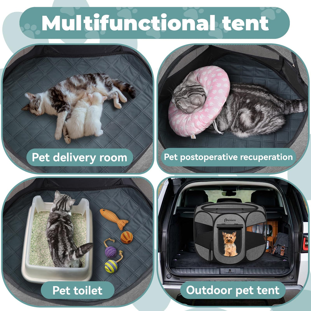 Persure playpen removable-top cover offers shade and flexible ventilation.