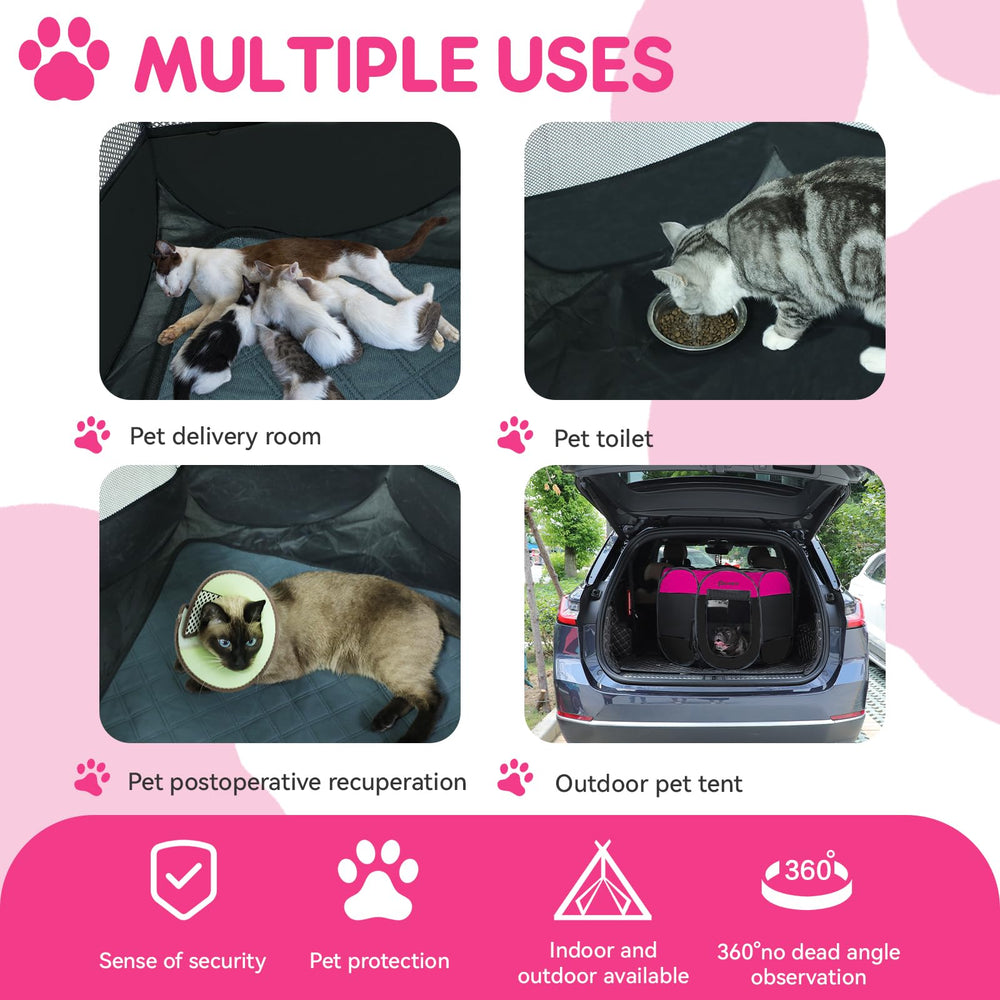 Persure Rosy Medium playpen front-entry view for easy access during indoor playtime.