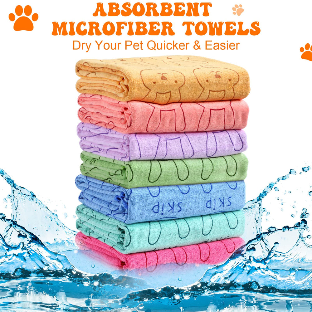 Peryiter quick-dry-microfiber-towels-55x28 absorb water fast after baths.