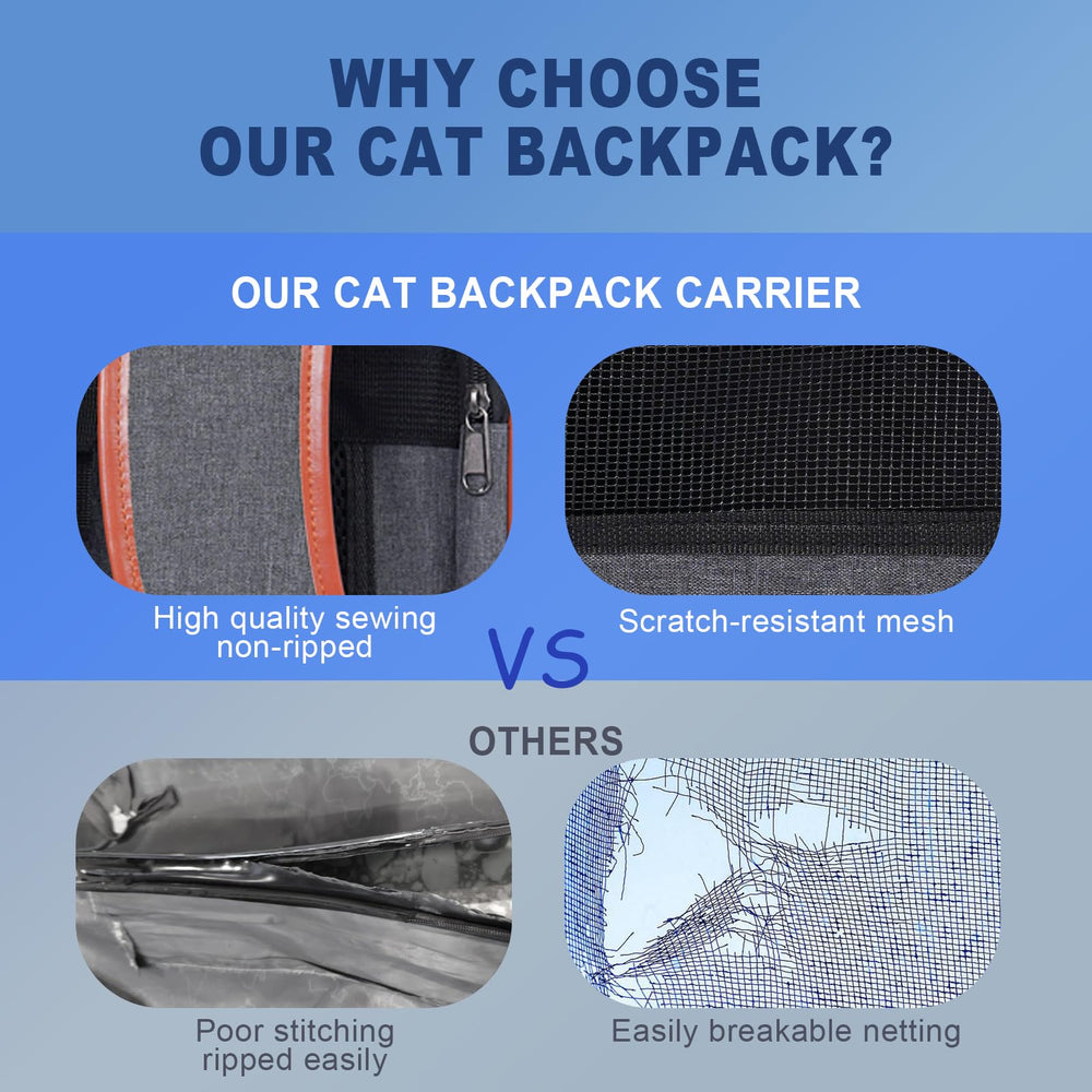 Pesen cat backpack carrier ergonomic-strap photo highlights widened shoulder straps for comfort.