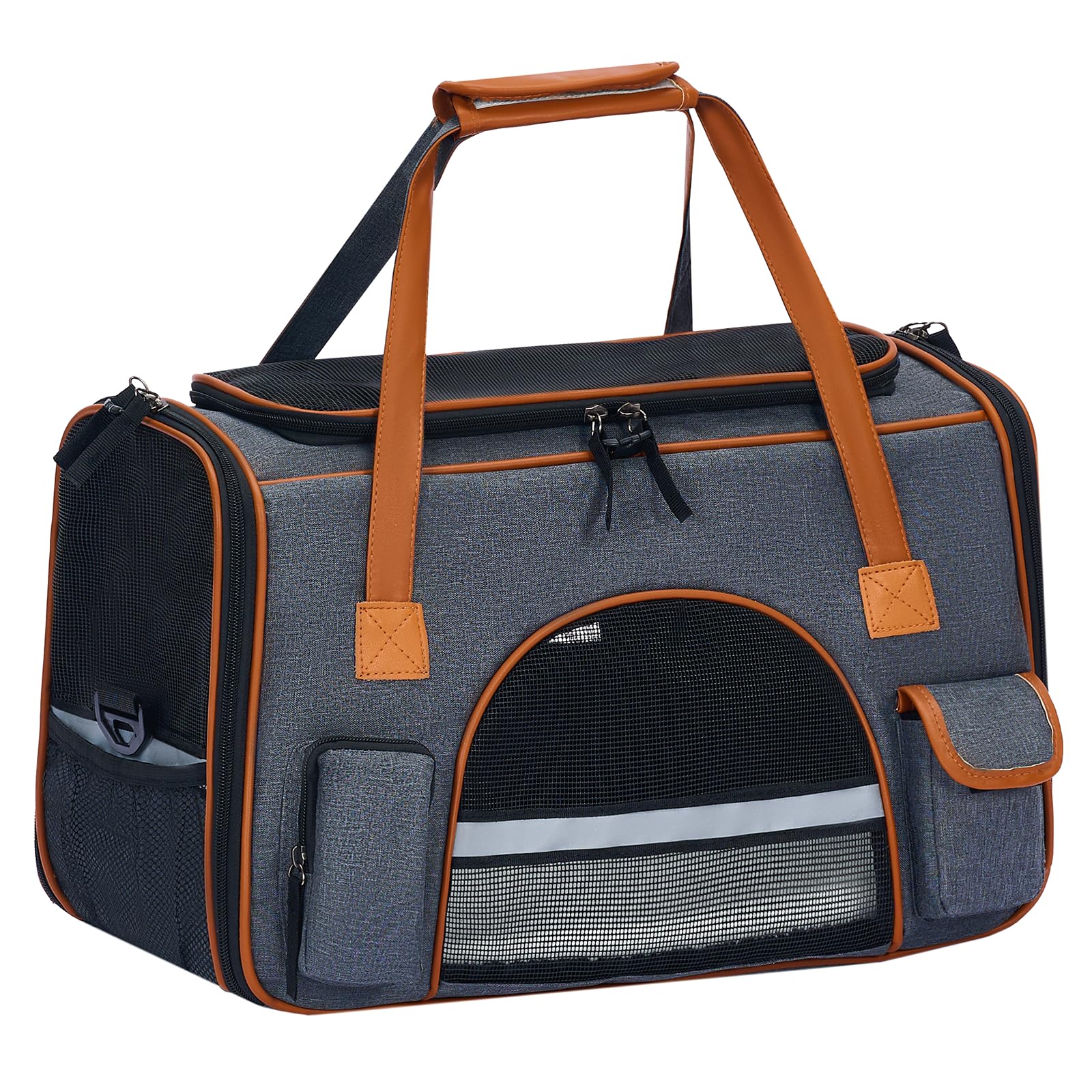 Pesen cat carrier anti-collapse frame keeps travel secure for small pets