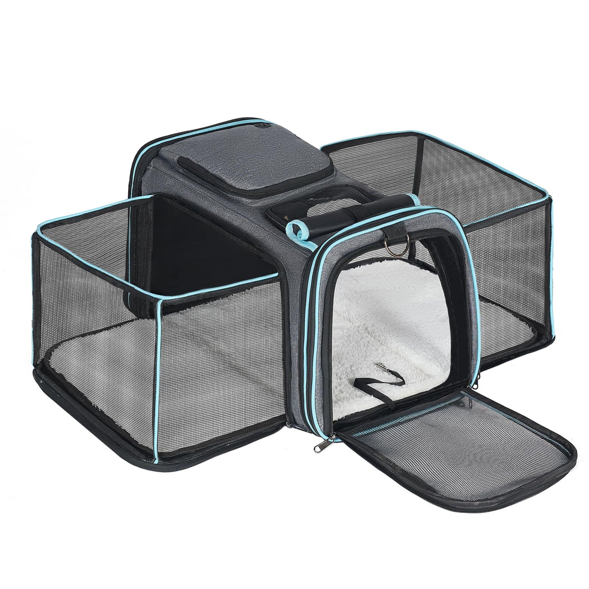 Pesen Expandable Sides Carrier shows extra interior space for small pets