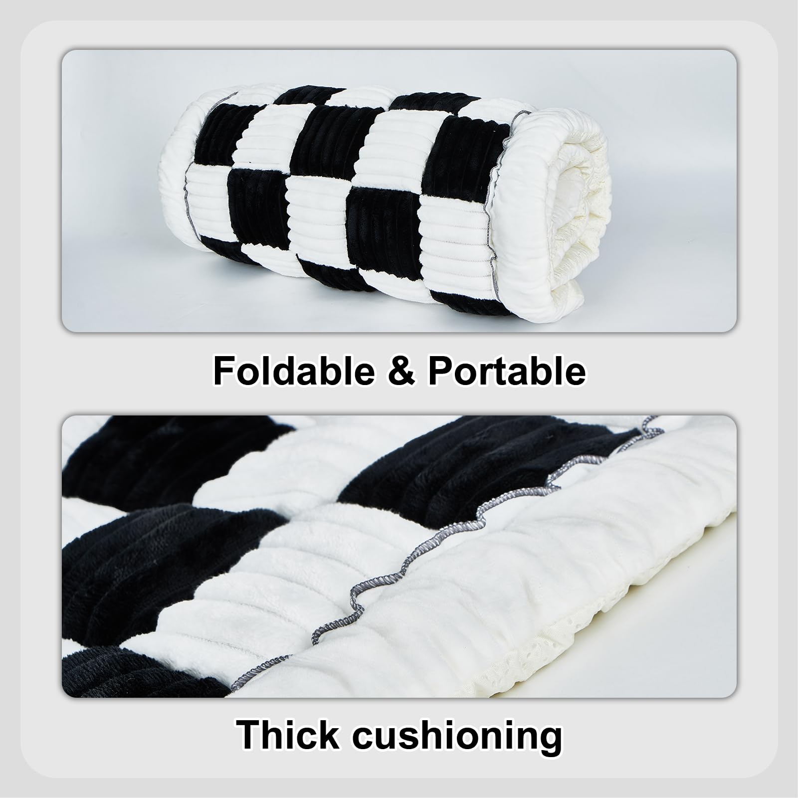 Pessbulmm pet pad plush fabric delivers soft comfort on drives