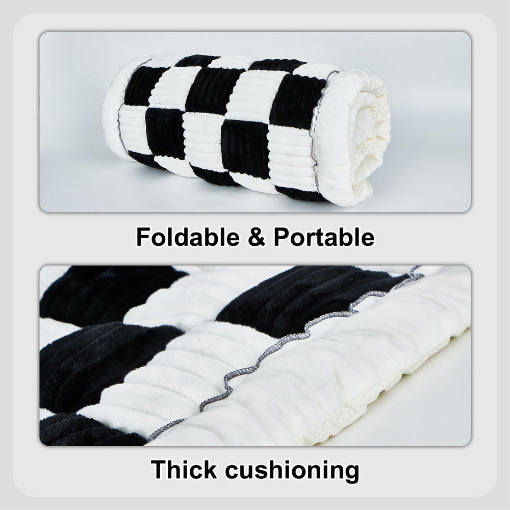 Pessbulmm pet pad plush fabric delivers soft comfort on drives