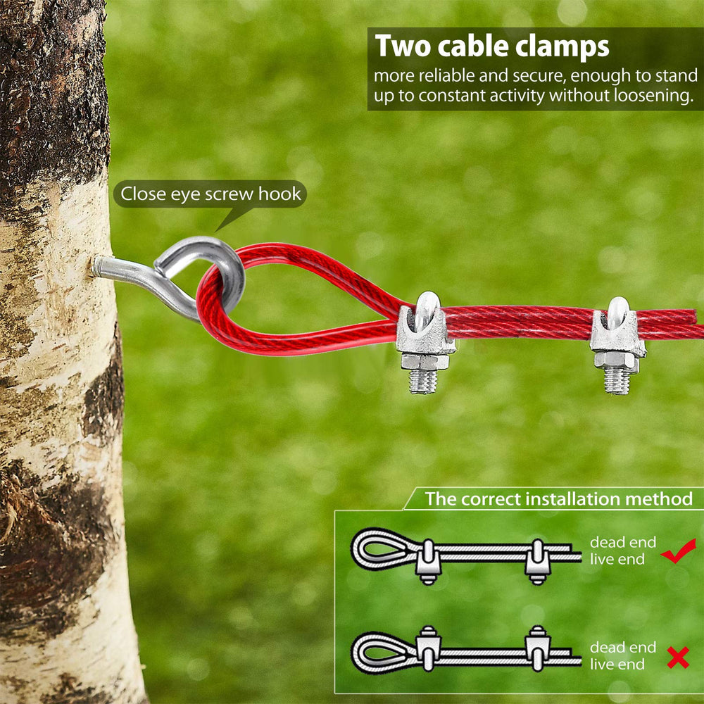 Pestairs 360-swivel-end removes tangles for safer play sessions.
