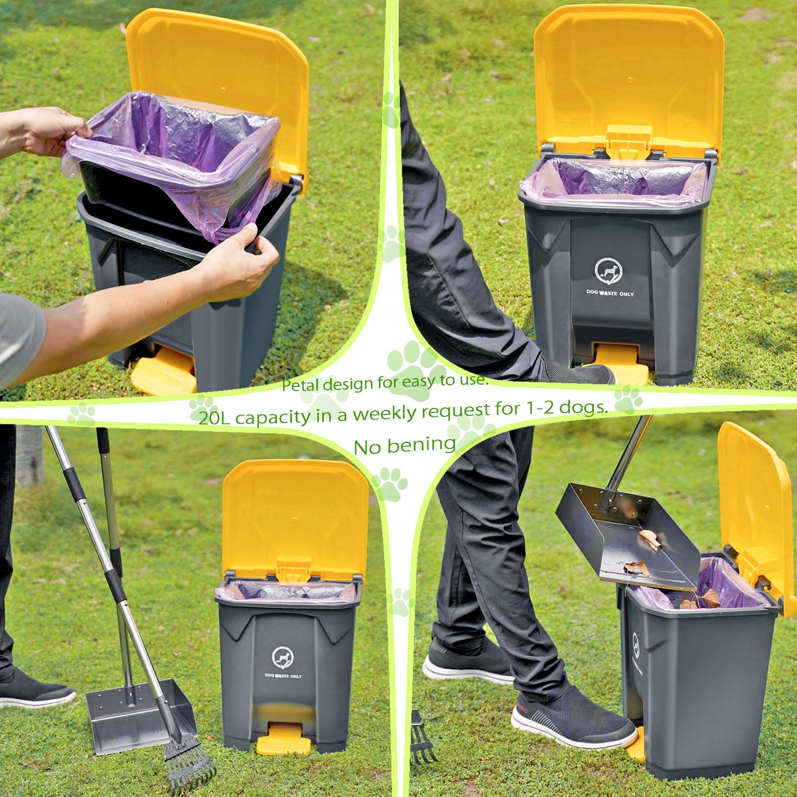 Pestairs cleanup on grass, dirt, and gravel with versatile tools.