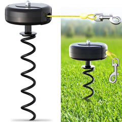 Pestairs dog tie-out cable 30ft enabling secure, tangle-free outdoor roaming.