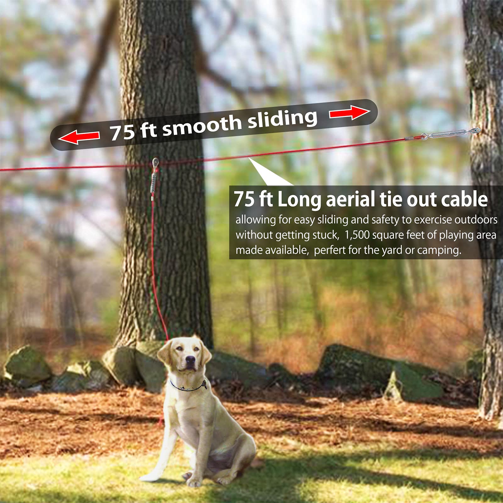 Pestairs easy-install-instructions image demonstrates one-person setup on fence or tree.