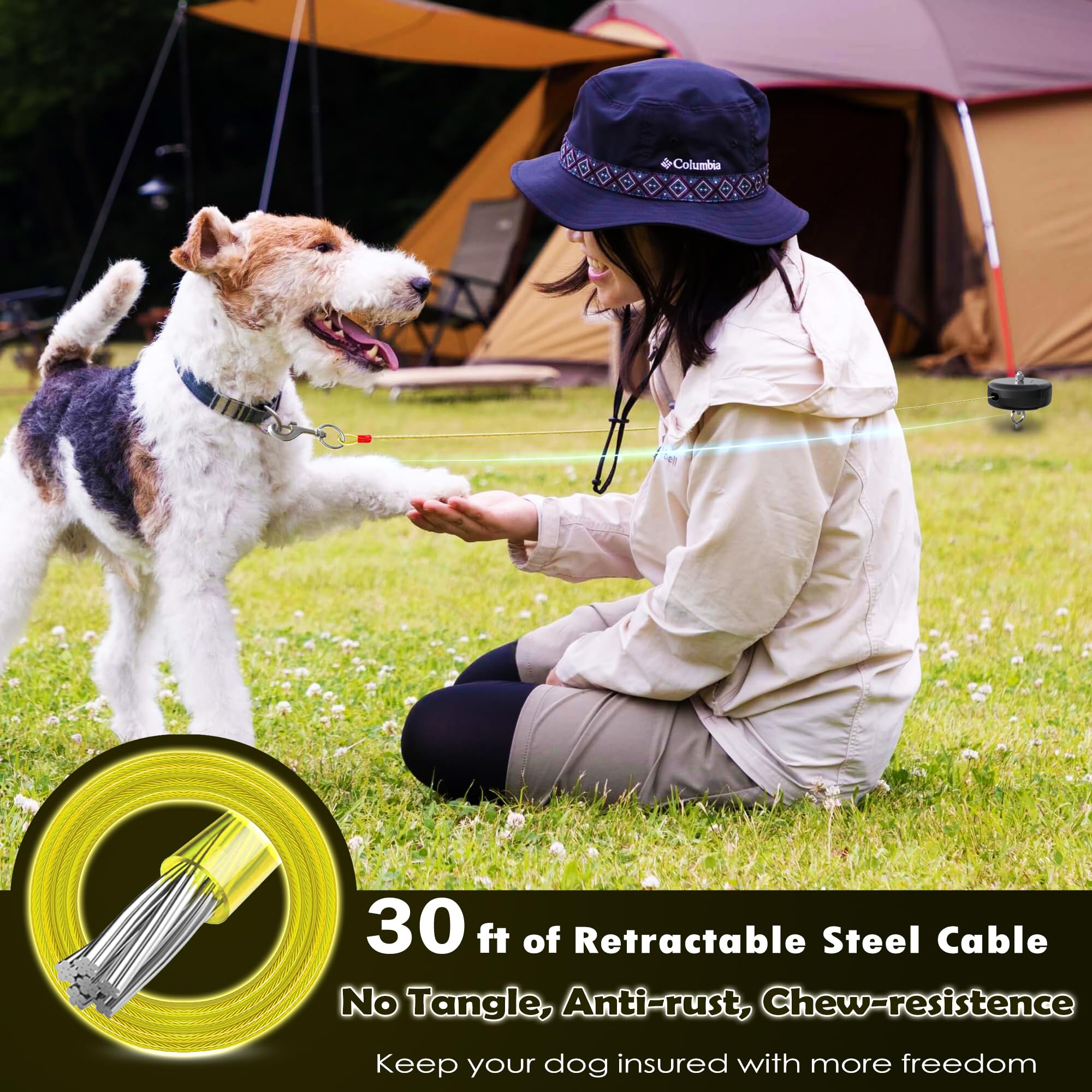 Pestairs heavy-duty steel anchor holds up to 120 lbs with reliable ground stability