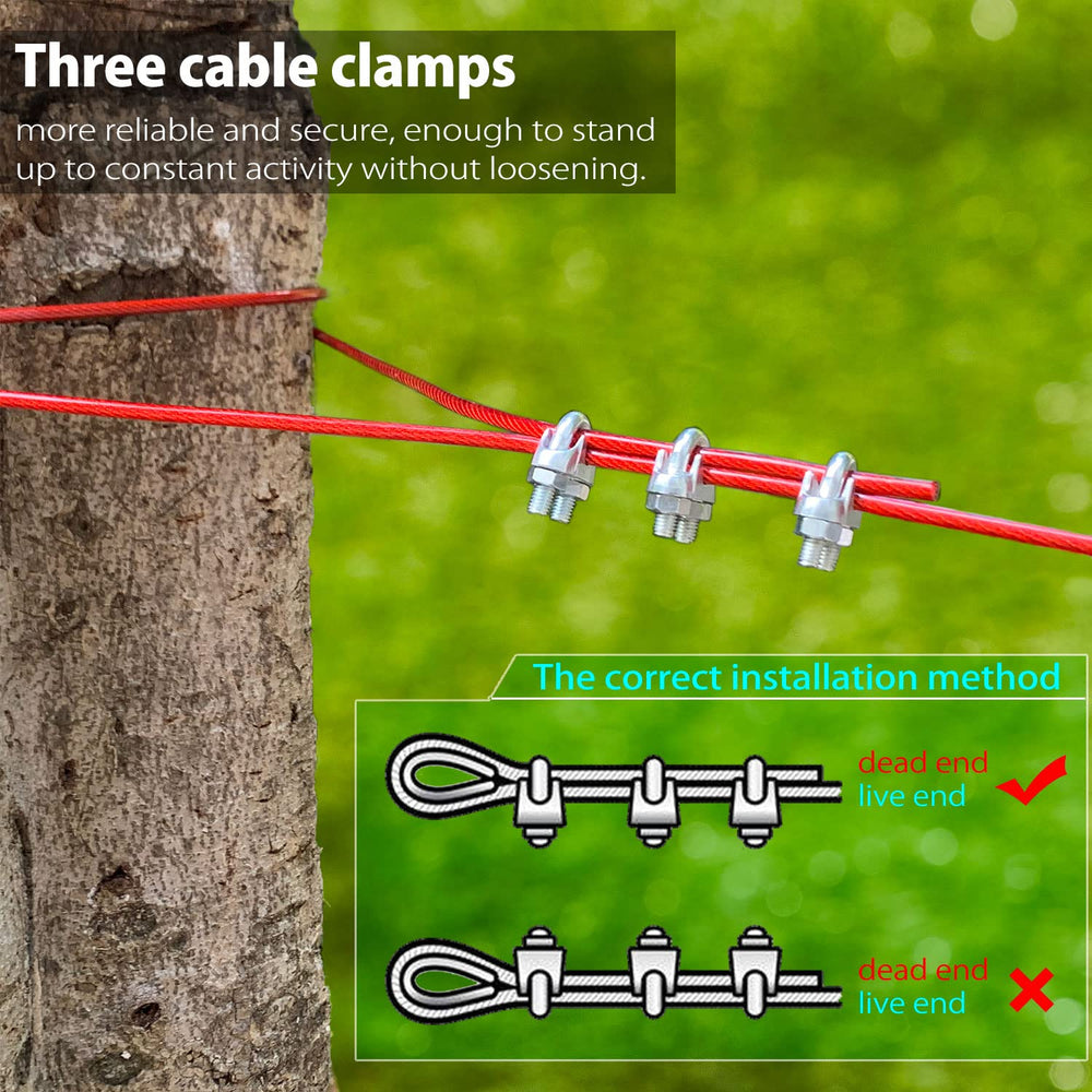 Pestairs shock-absorbing-spring-dog-cable provides smoother stops and reduced strain.
