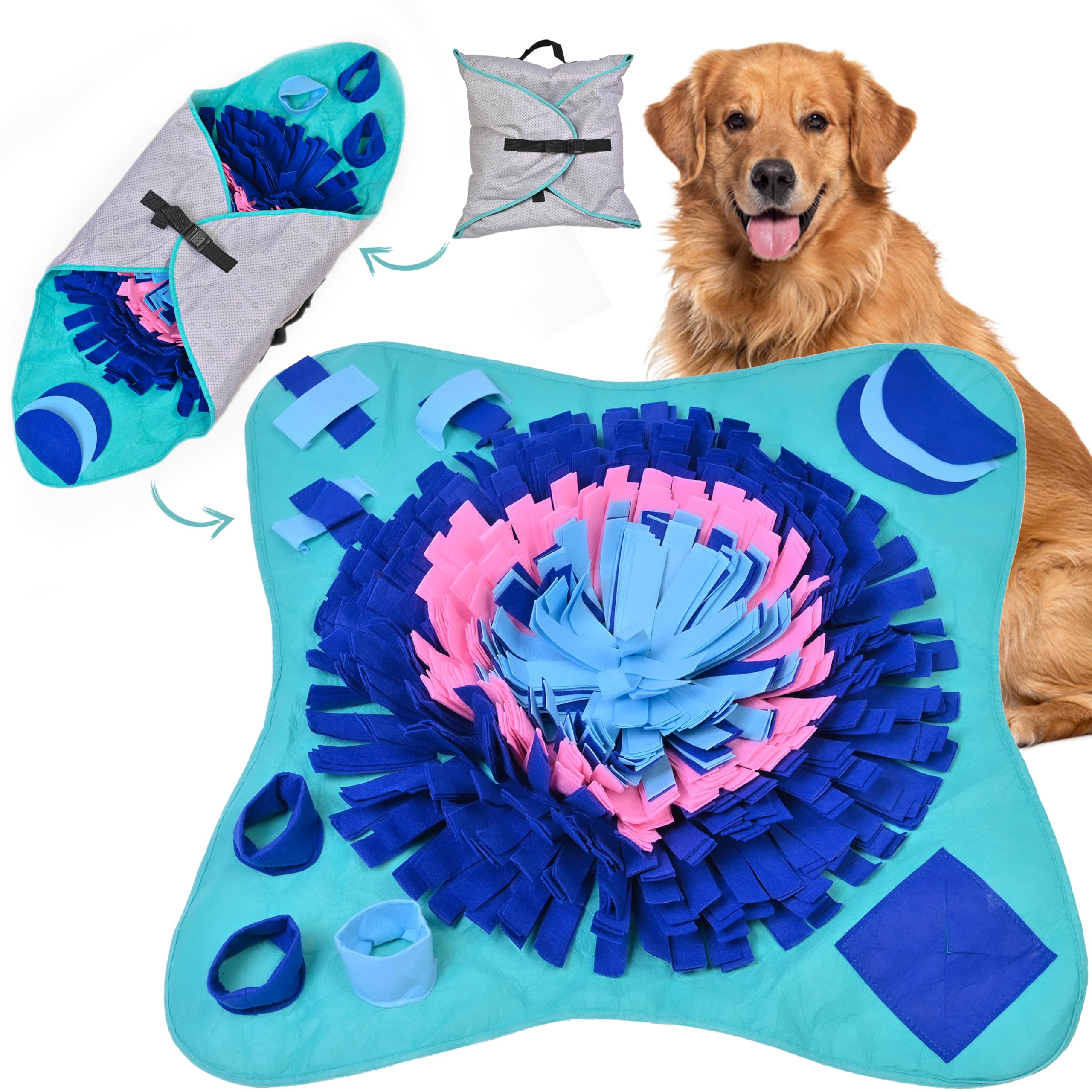 PET ARENA Snuffle Mat 25x25 for dogs provides engaging foraging and treat-hiding play.