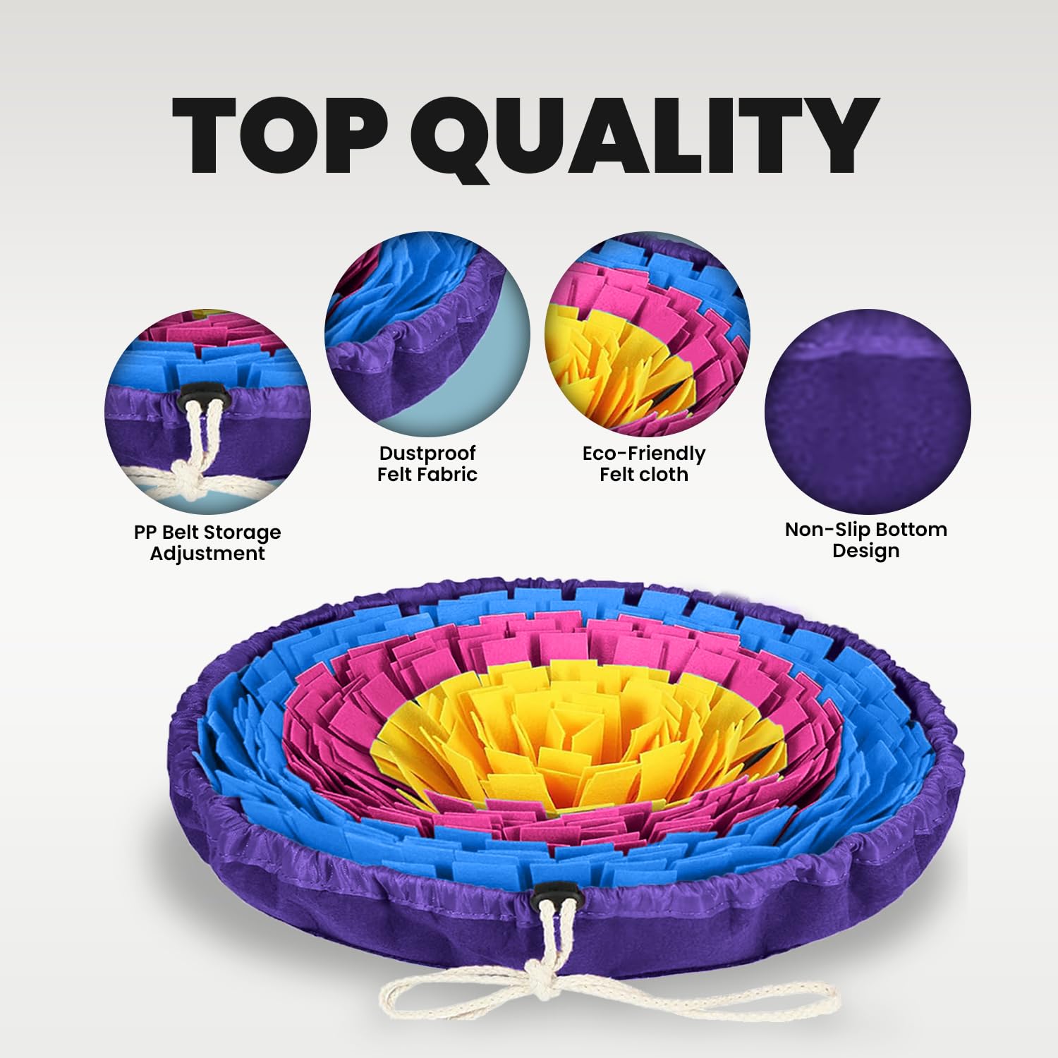 PET ARENA Snuffle Mat, base antideslizante para uso estable en casa