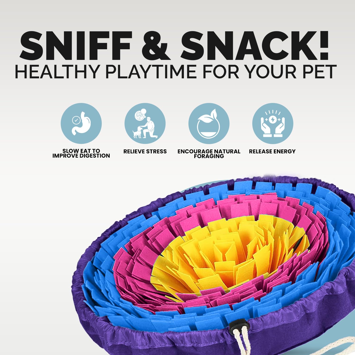 PET ARENA Snuffle Mat, opción portátil para uso en interiores o exteriores