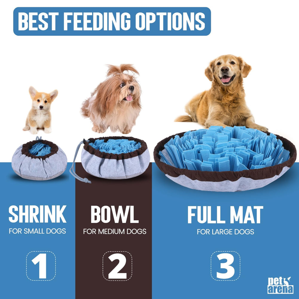 PET ARENA Tapete de olfato, ajuste de talla para razas grandes y pequeñas.