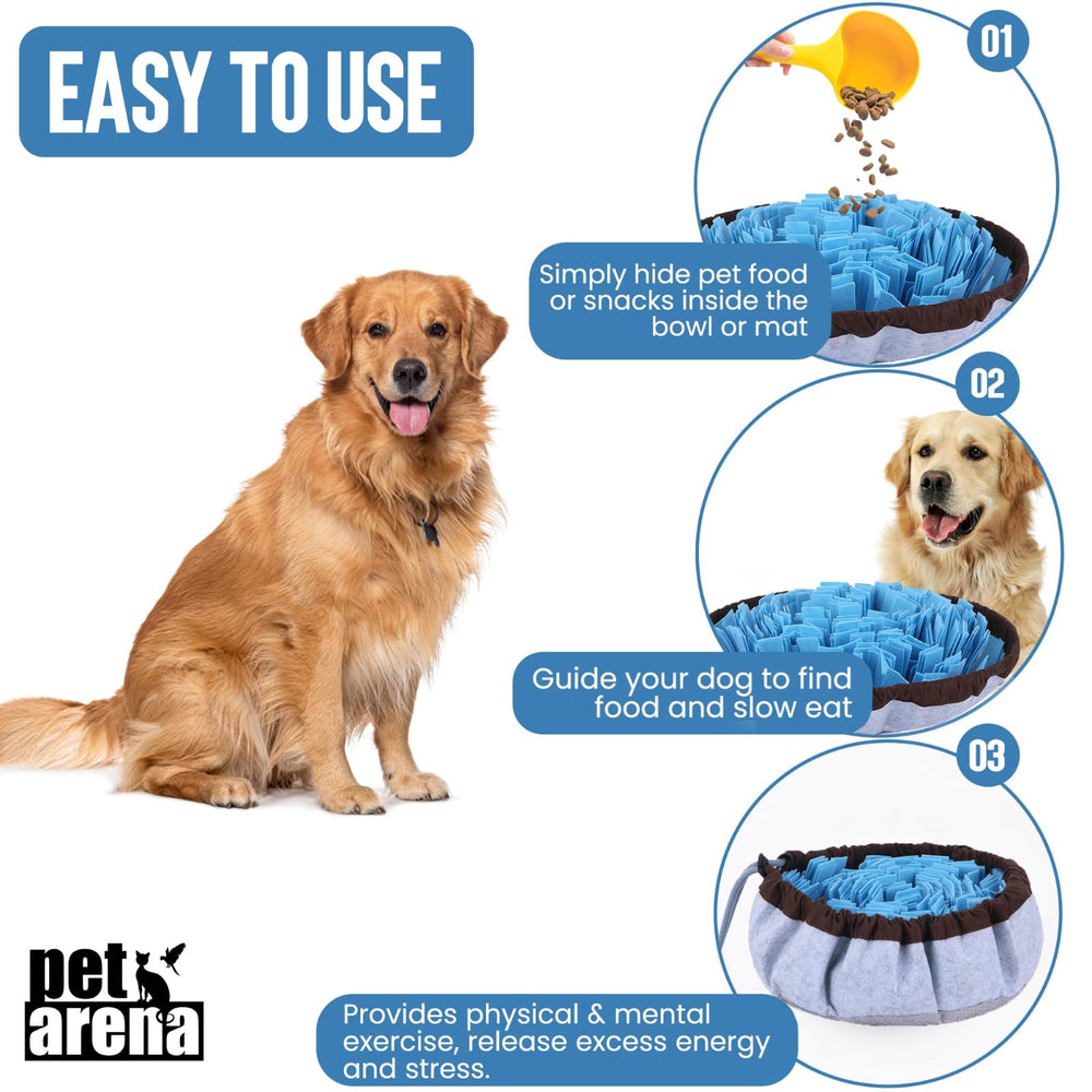 PET ARENA Tapete de olfato con base antideslizante para mayor estabilidad.