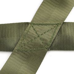 PET ARTIST dog pulling training harness green worn on dog during drills.