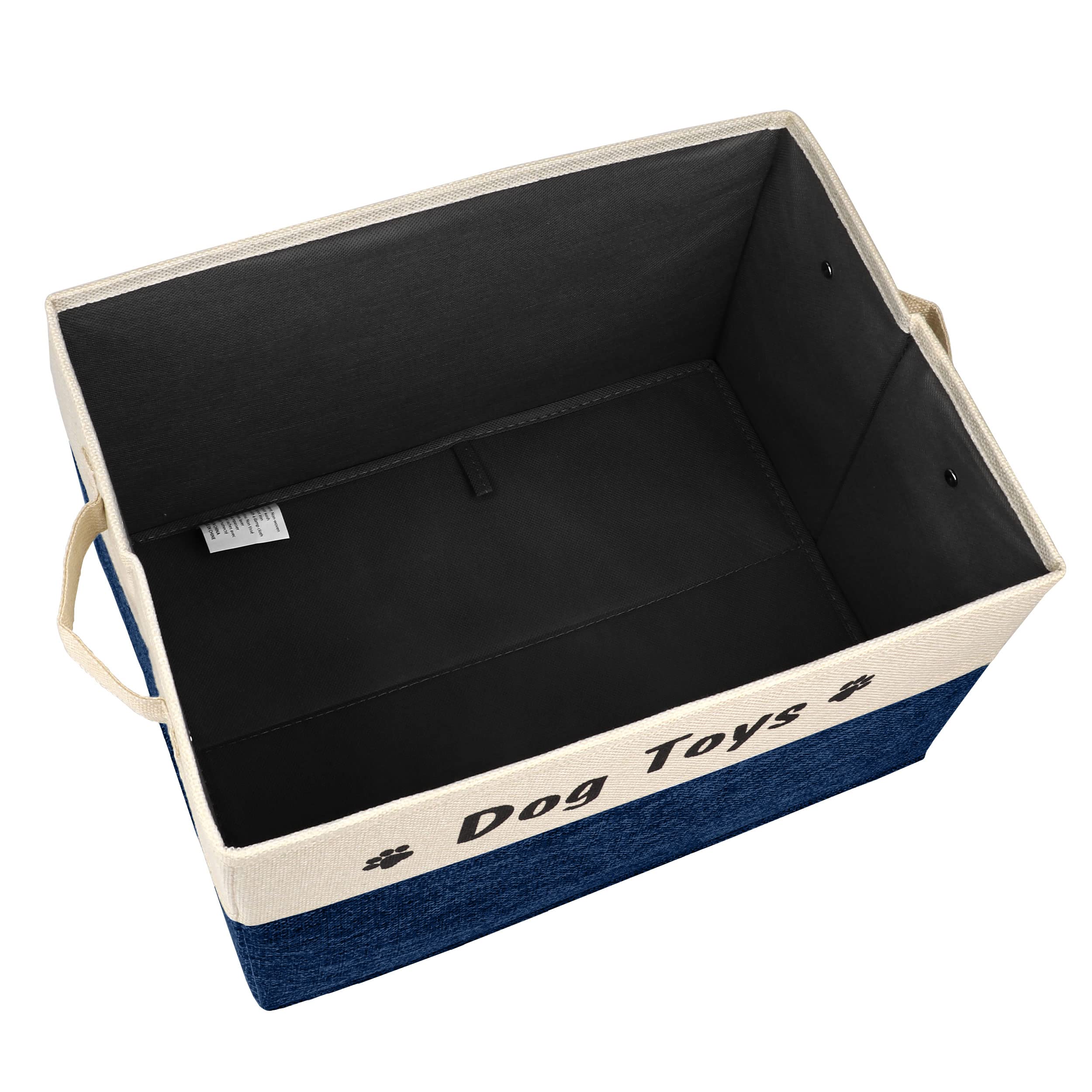 PET ARTIST dog toy basket side handles facilitates quick relocation around the house.
