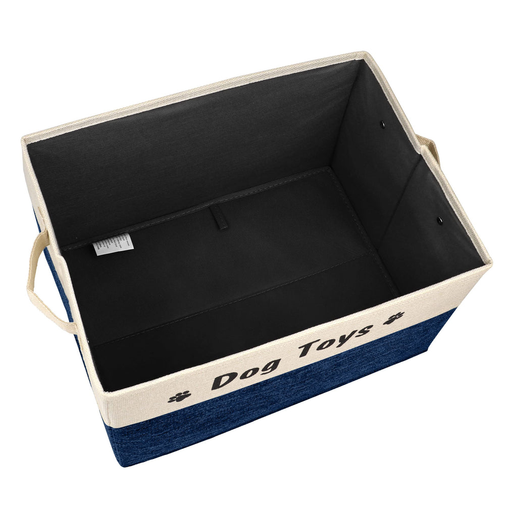 PET ARTIST dog toy basket side handles facilitates quick relocation around the house.