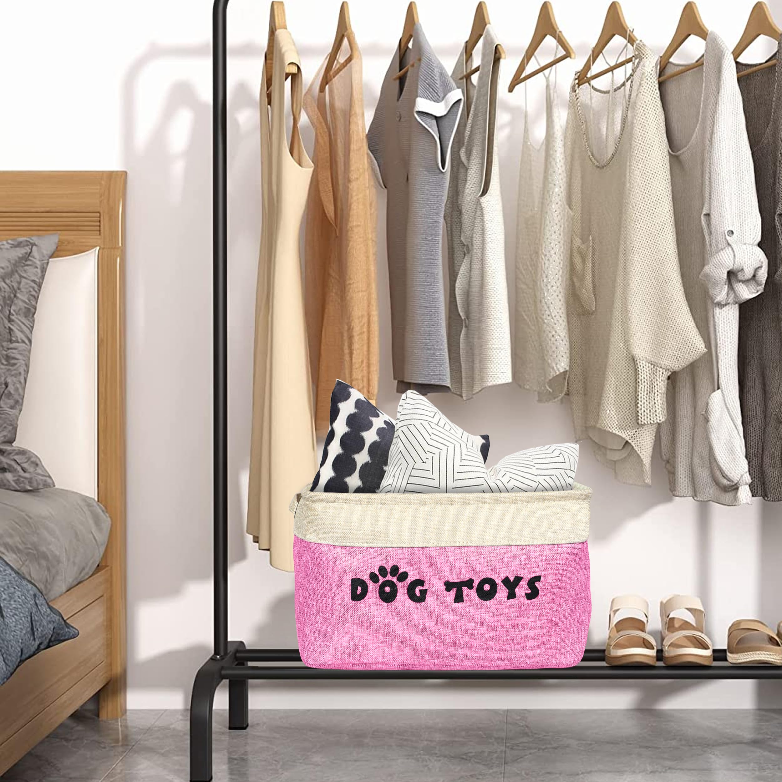 PET ARTIST dog toy bin materials durable dirt-resistant for long-lasting organization.