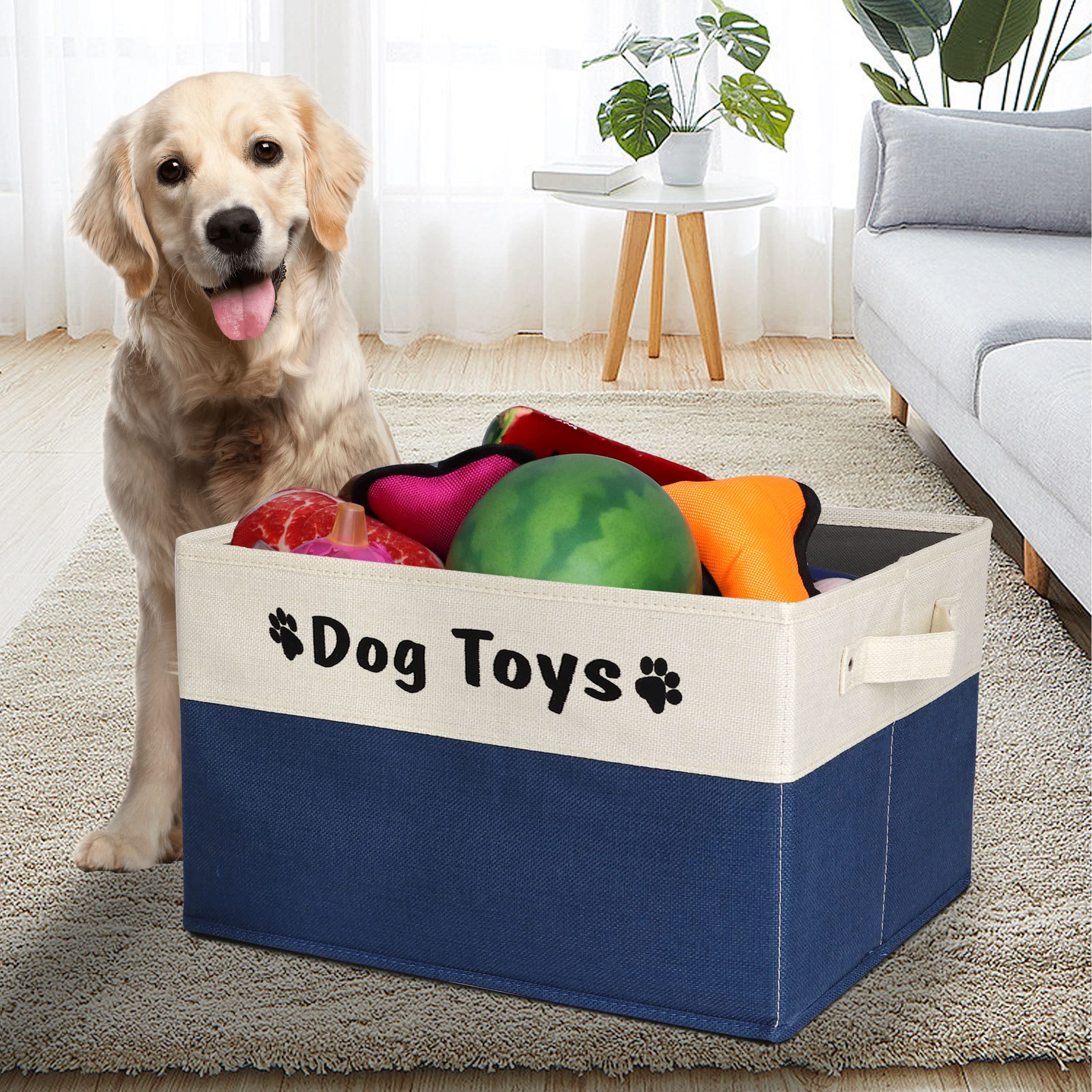 PET ARTIST foldable storage basket multi-use fits leashes, blankets, and grooming tools.