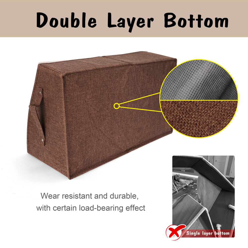 PET ARTIST sturdy collapsible dog toy storage basket open compartment for easy access