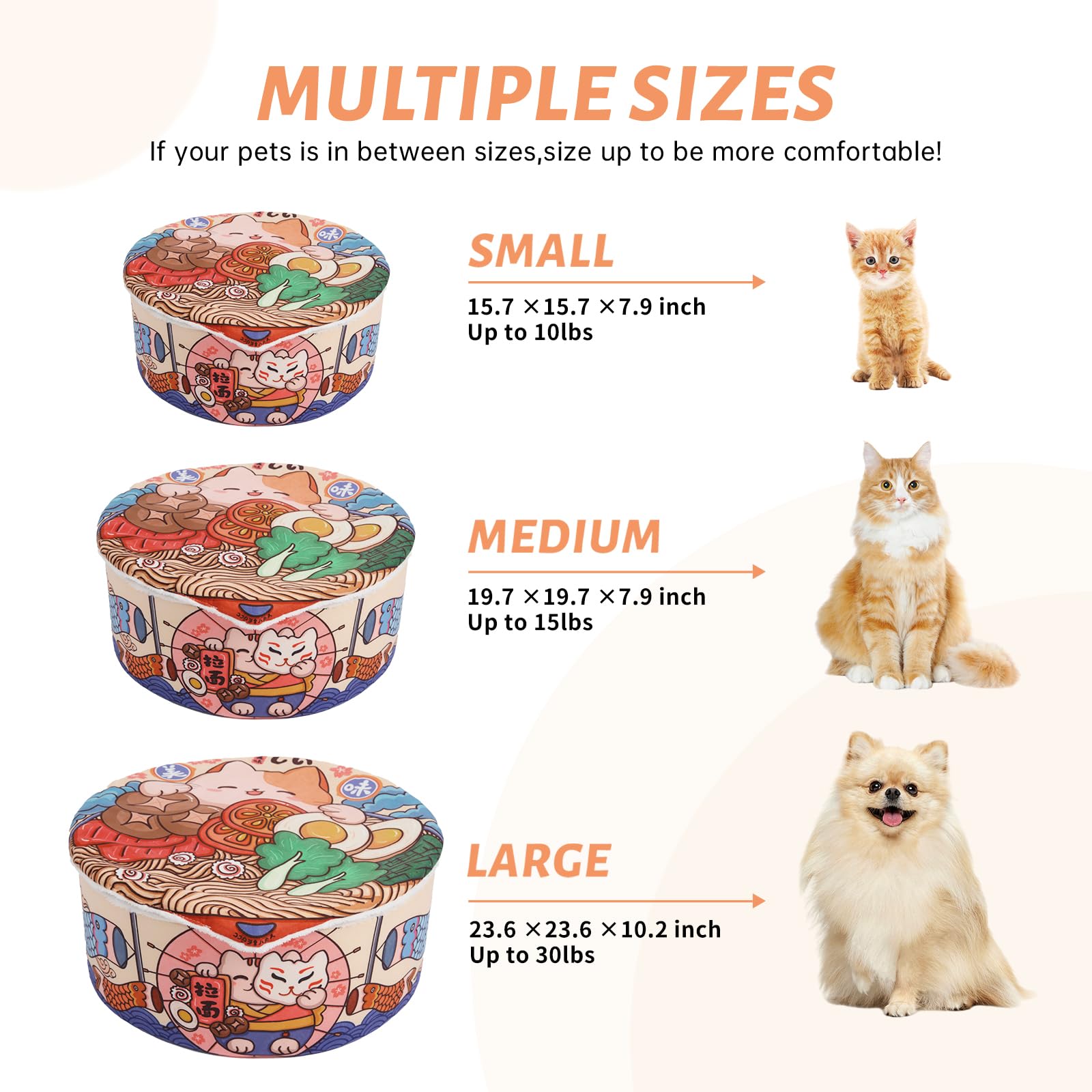 寵幸 ramen noodle bed removable cushion for easy cleaning.